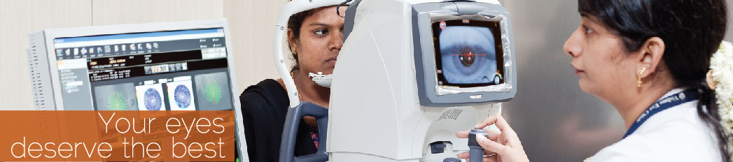 Eye examination at Vishnu Eye Clinic Chennai